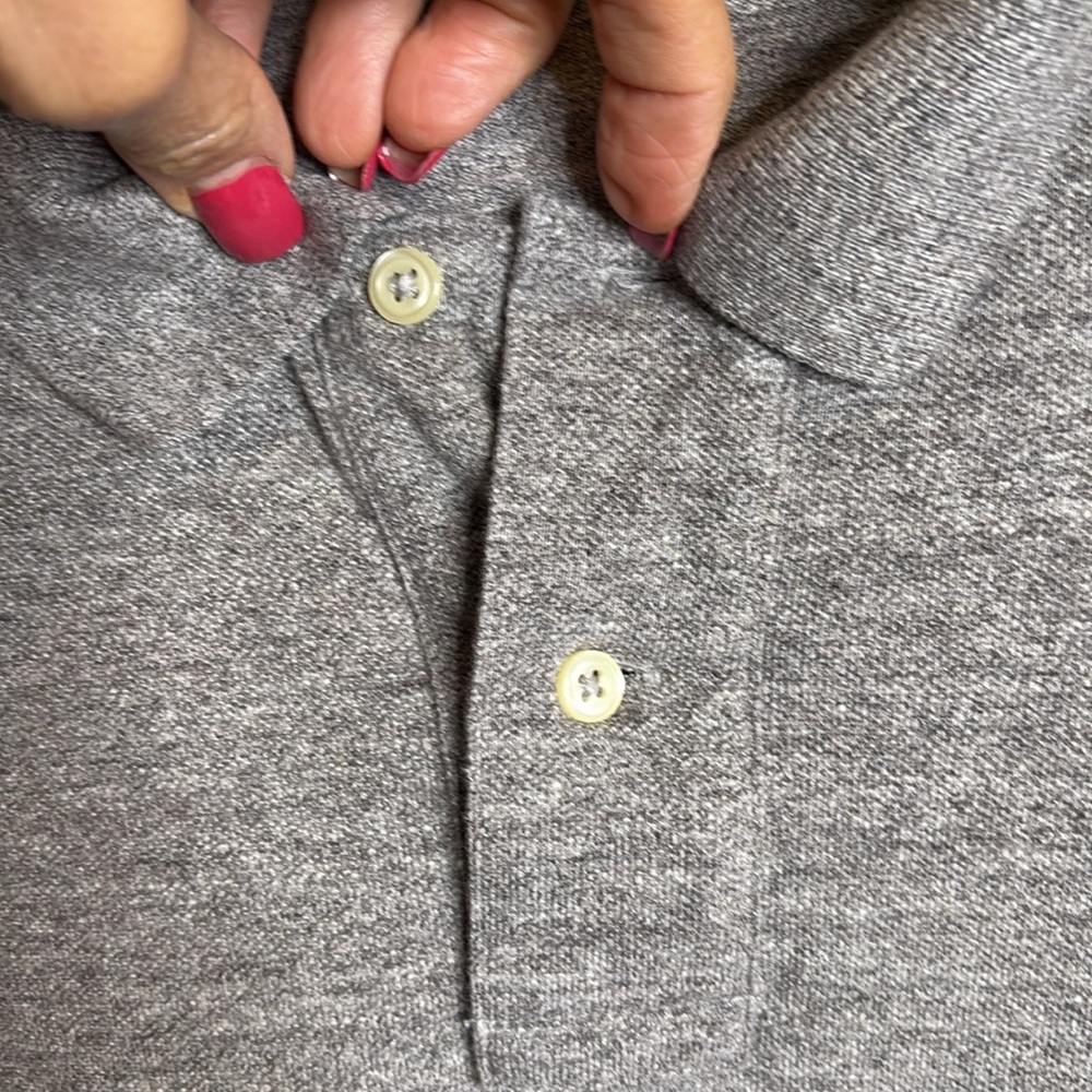 Blue Label POLO by RALPH LAUREN heathered gray men’s polo shirt classic sz XL TG - Picture 5 of 6